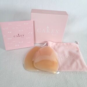 Cakes Body Womens Nipple Covers Grippy Triangle Inserts Size OS Honey
